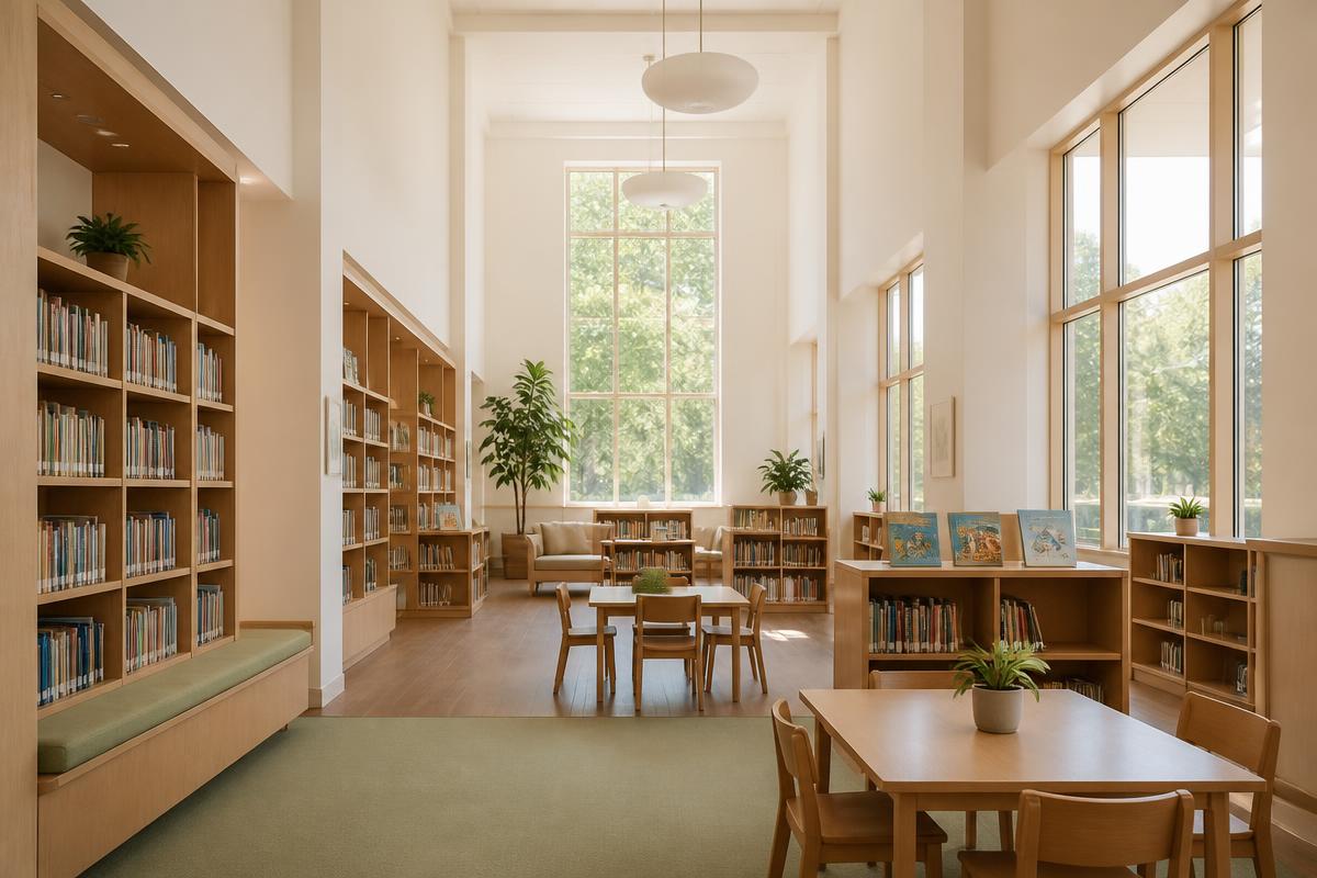 A school library in Warsaw